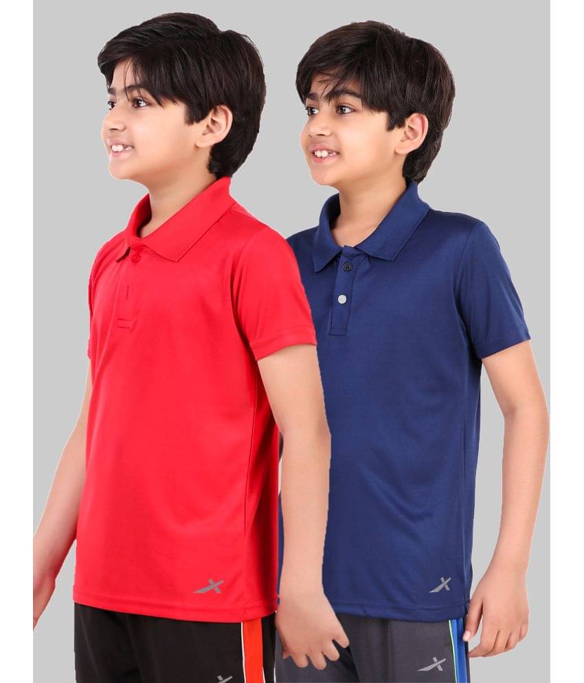     			Vector X Pack of 2 Boys Polyester Polo T-Shirt ( Multicolor )