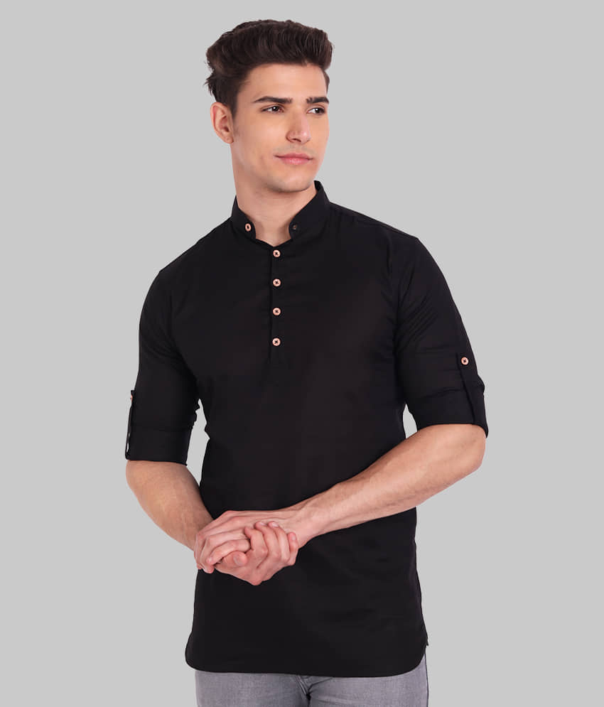 Vida Loca - Beige Cotton Men's Shirt Style Kurta ( Pack of 1 ) - Kurtas & Kurta Sets | Buy online on ZillyBuy