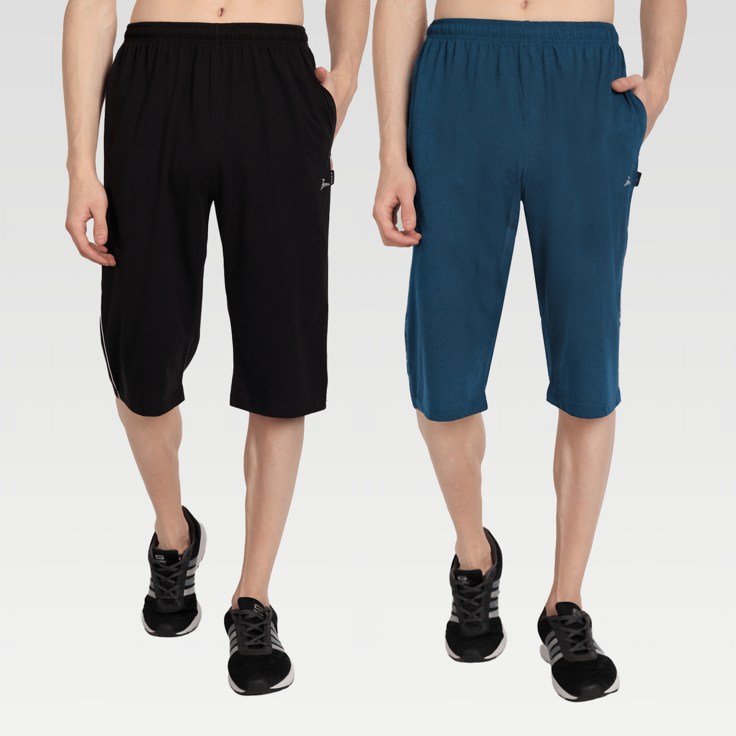     			Zeffit - Multi Cotton Blend Men's Three-Fourths ( Pack of 2 )