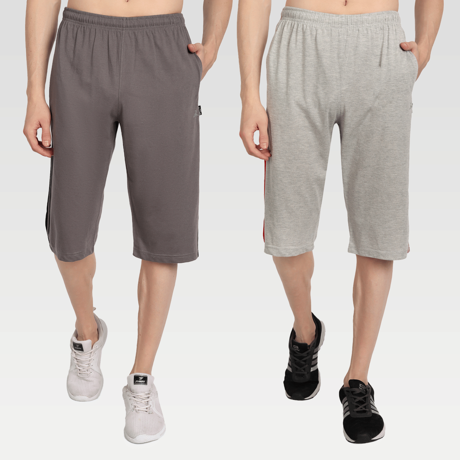 Zeffit - Multi Cotton Blend Men's Three-Fourths ( Pack of 2 )     			Zeffit - Multi Cotton Blend Men's Three-Fourths ( Pack of 2 )