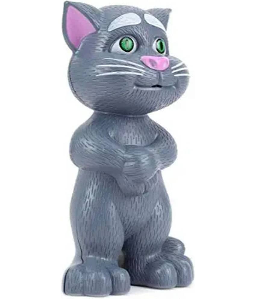 2405 YESKART-GREY Talking Tom Cat Toy for Kids with Songs and Stories in Funny Tone (Talking Cat),GREY - Toys and Games | Buy online on ZillyBuy