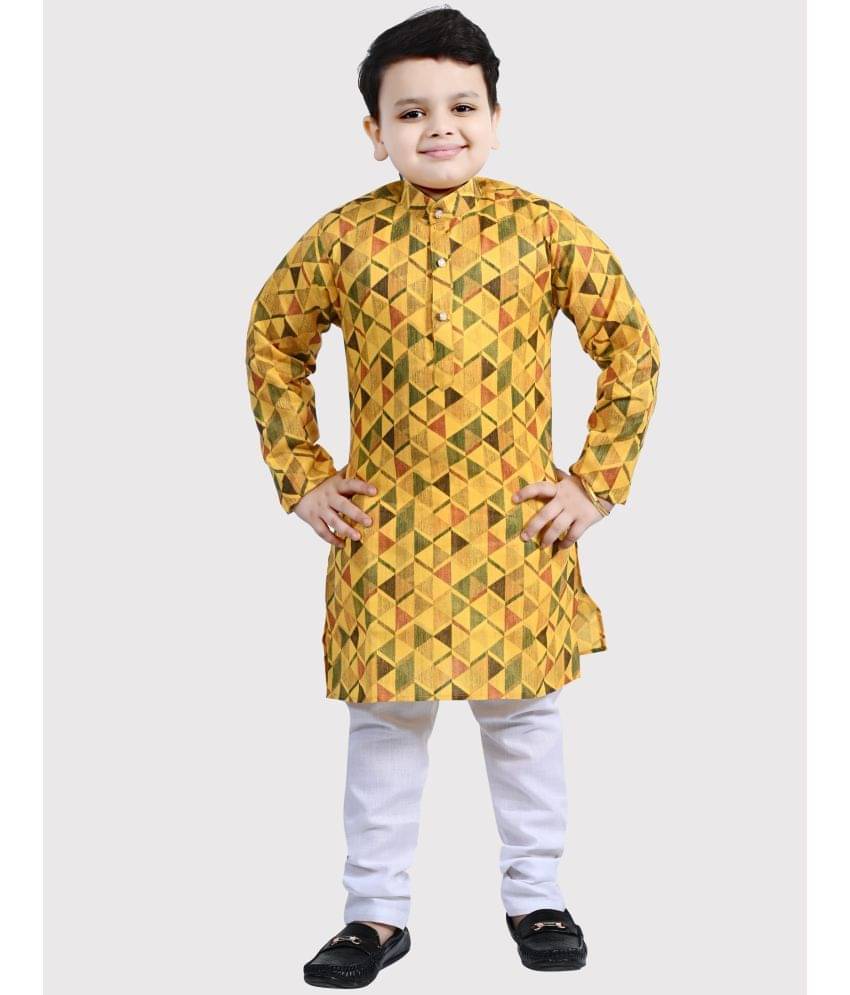 Arshia Fashions Pack of 1 Boys Cotton Blend ( Yellow ) Arshia Fashions Pack of 1 Boys Cotton Blend ( Yellow )