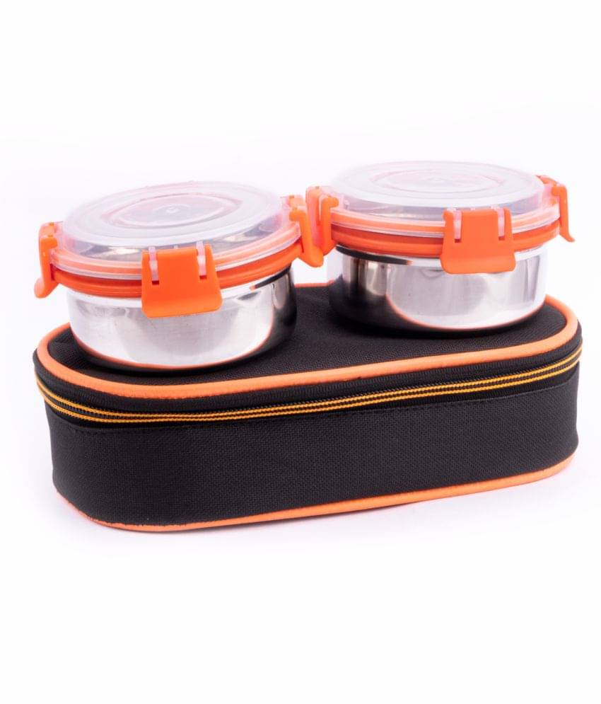 BOWLMAN - Stainless Steel Lunch Box 2 - Container ( Pack of 1 ) BOWLMAN - Stainless Steel Lunch Box 2 - Container ( Pack of 1 )