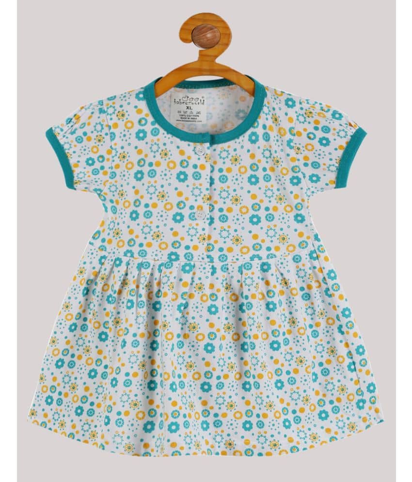 Babeezworld Pack of 1 Baby Girls Cotton Frock ( Blue )