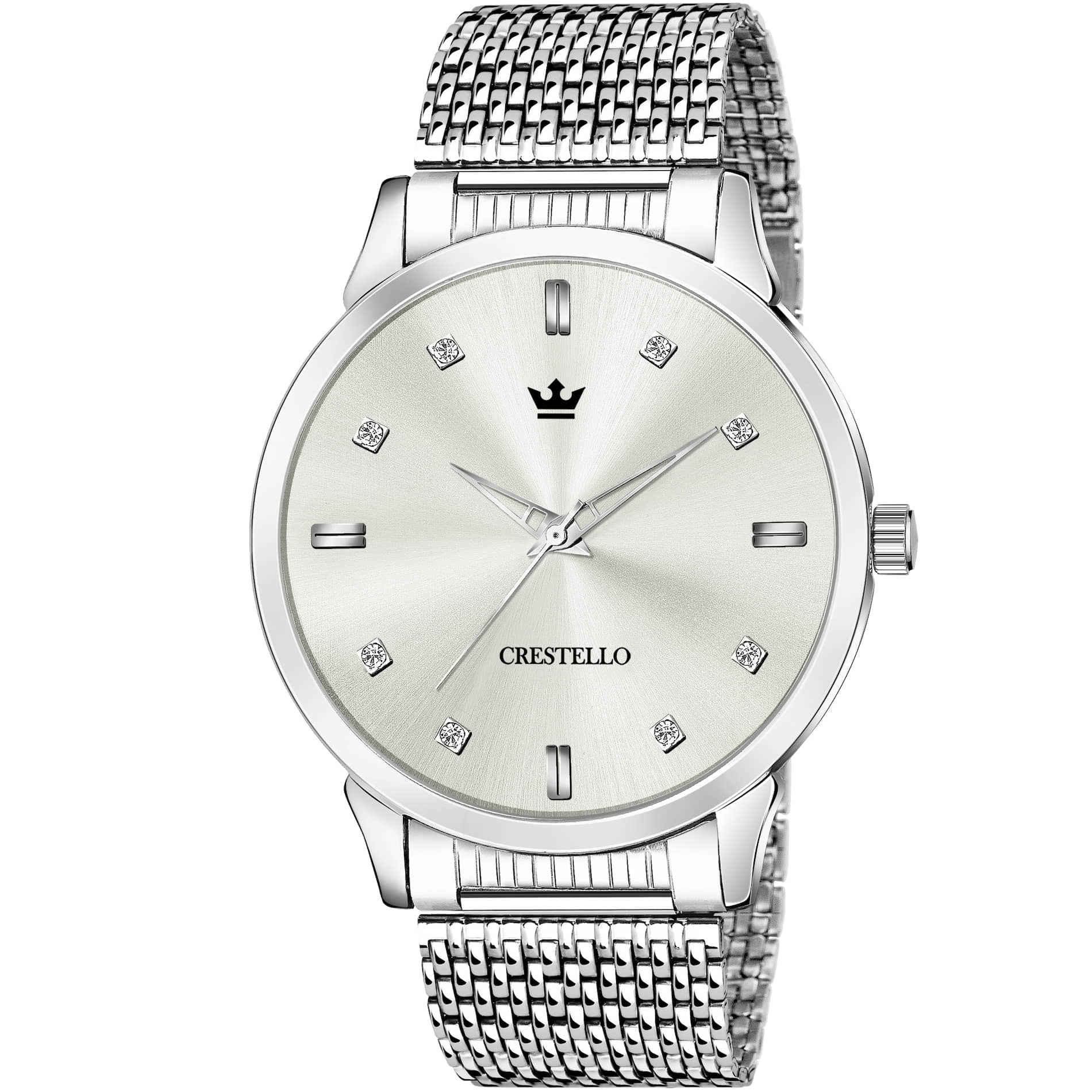 Crestello - Silver Metal Analog Men's Watch