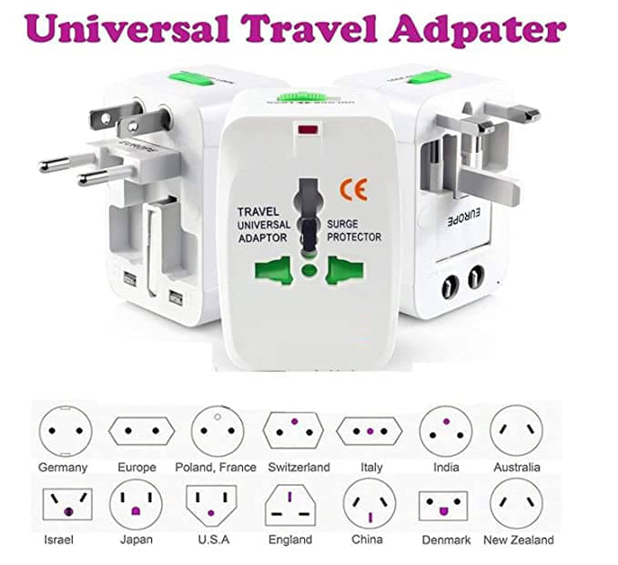EmmEmm Worldwide Universal All-in-One Worldwide International Travel Adapter with 125V, 6A, 250V EmmEmm Worldwide Universal All-in-One Worldwide International Travel Adapter with 125V, 6A, 250V