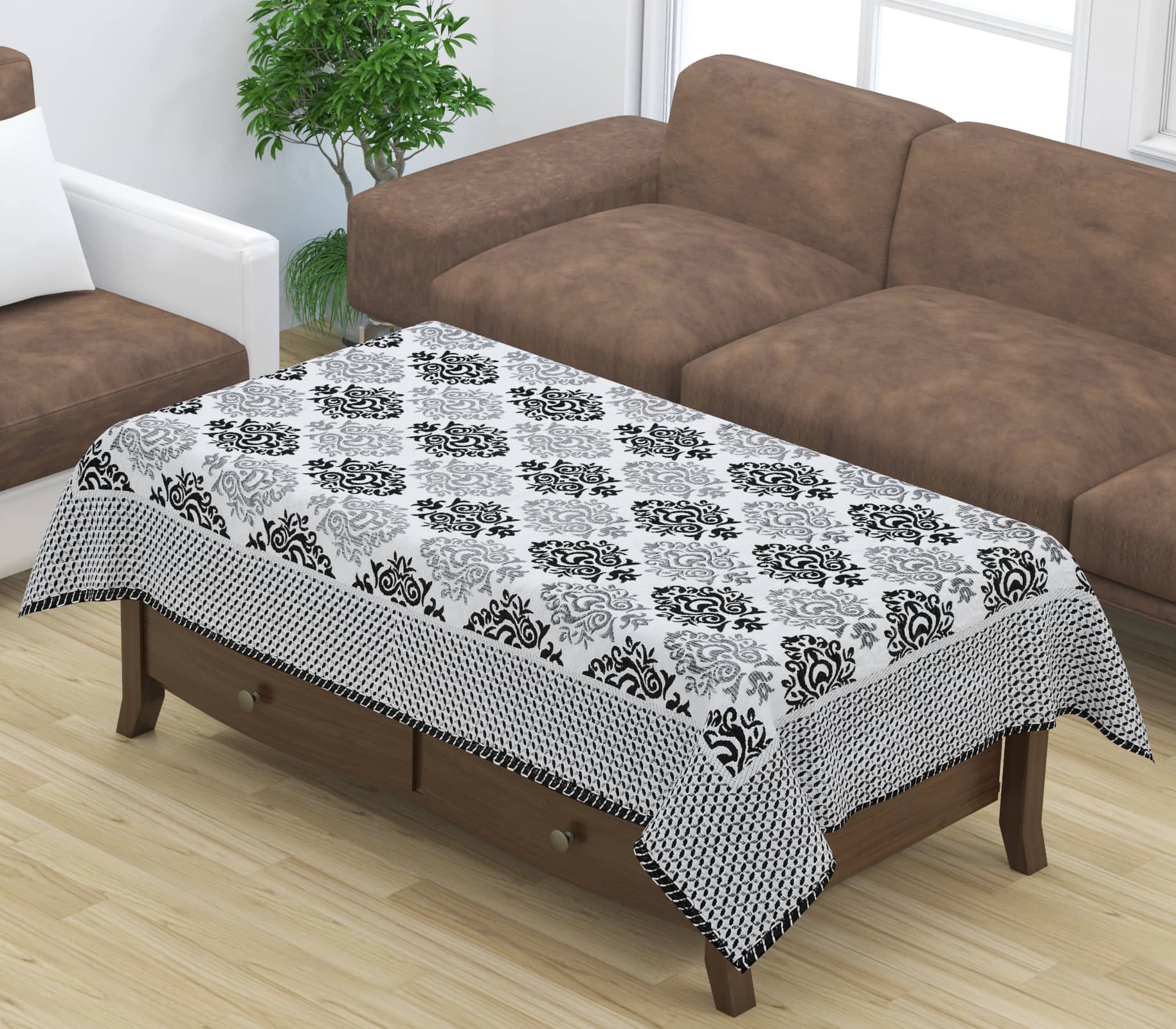 FURNISHING HUT Velvet Single Centre Table Cover ( 60 cm x 40 cm )