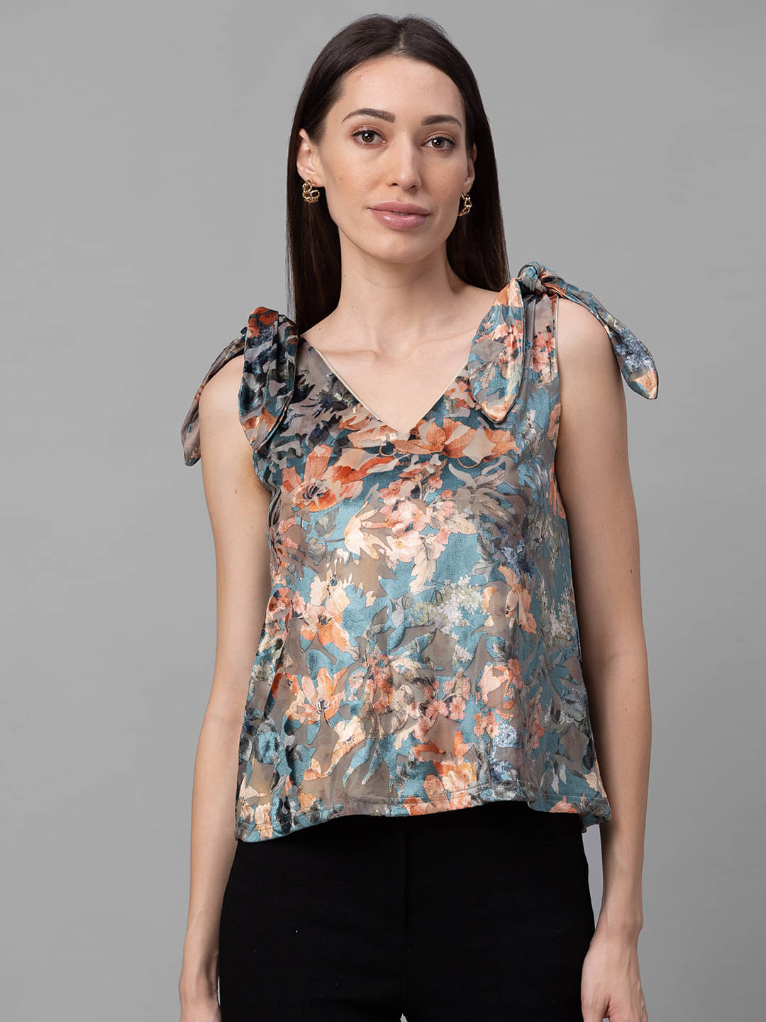 Globus - Multi Color Polyester Women's Regular Top ( Pack of 1 )     			Globus - Multi Color Polyester Women's Regular Top ( Pack of 1 )