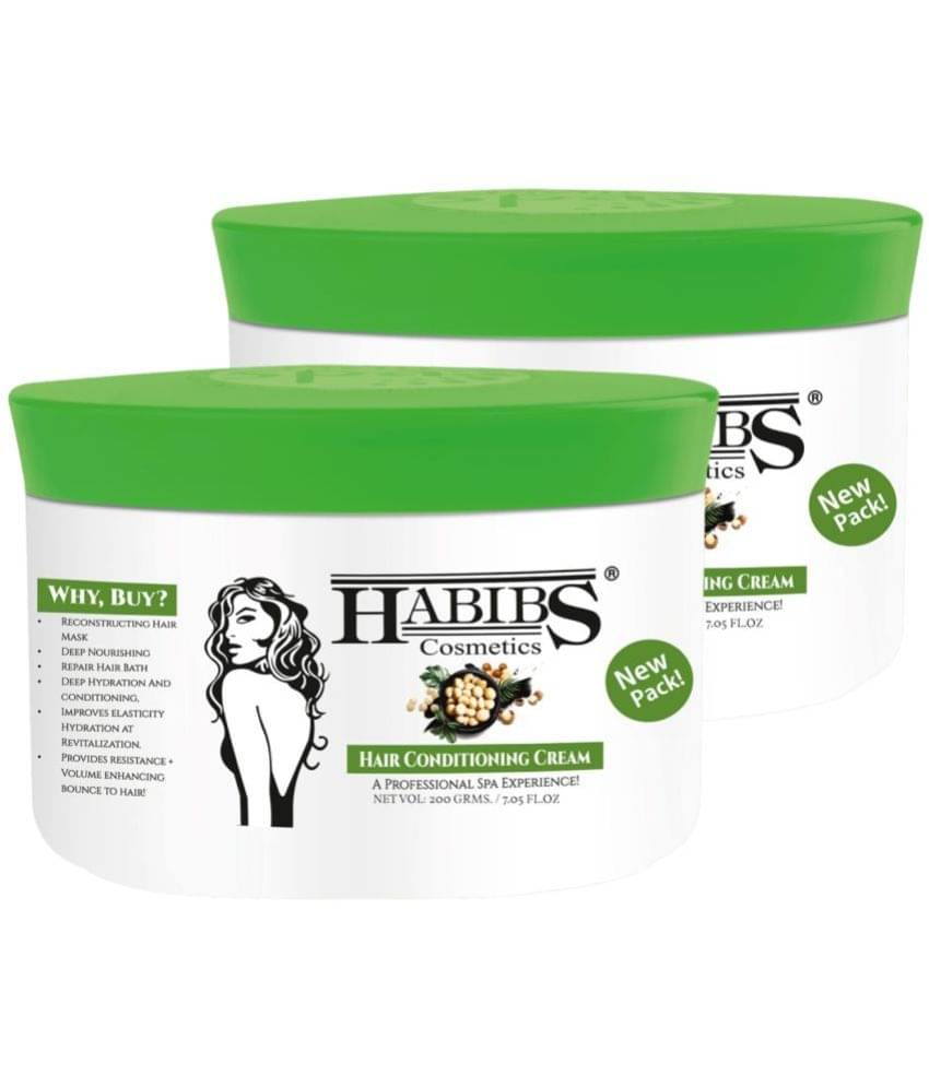     			Habibs Hair Spa Conditioning cream Deep Nourishing Hair For Dull and Damage Hair 200gm Pack of 2