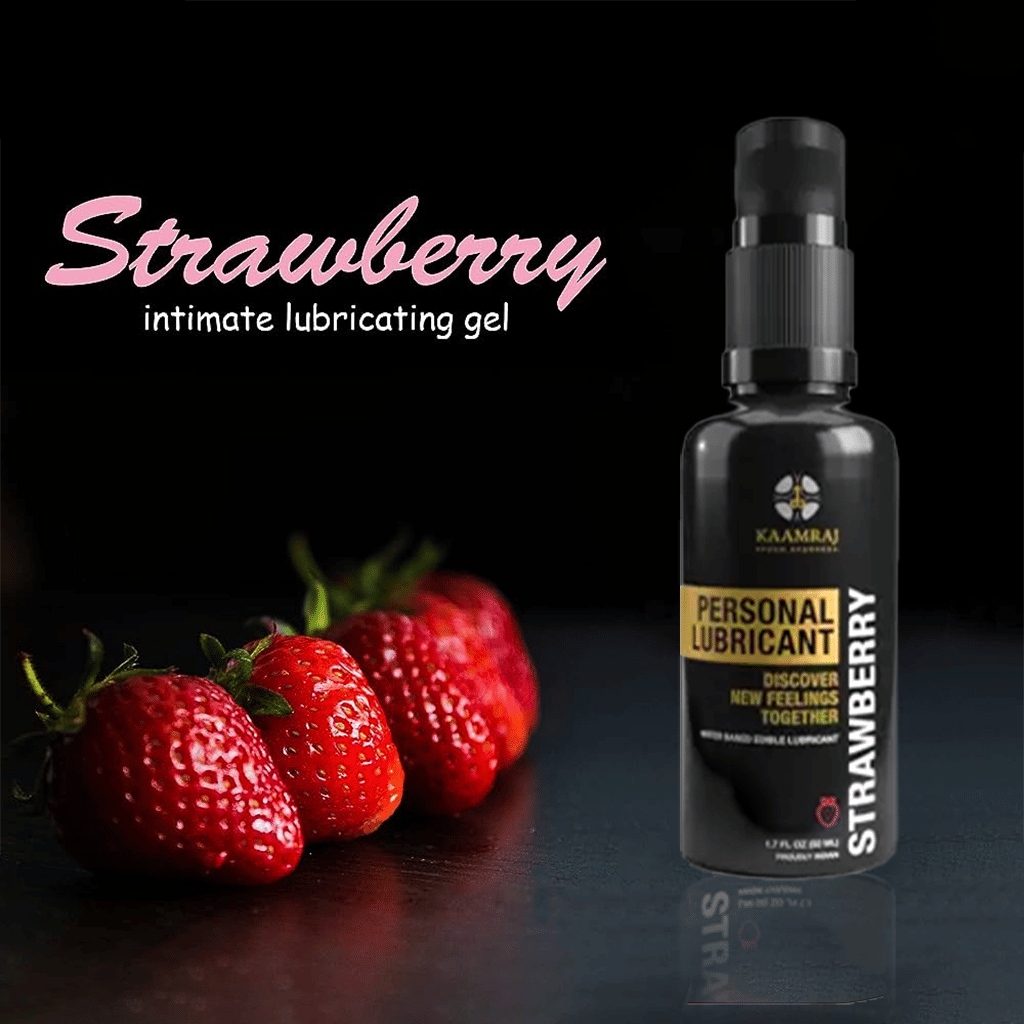 Kaamraj Strawberry Water-based Lubricant- 50 ML Kaamraj Strawberry Water-based Lubricant- 50 ML