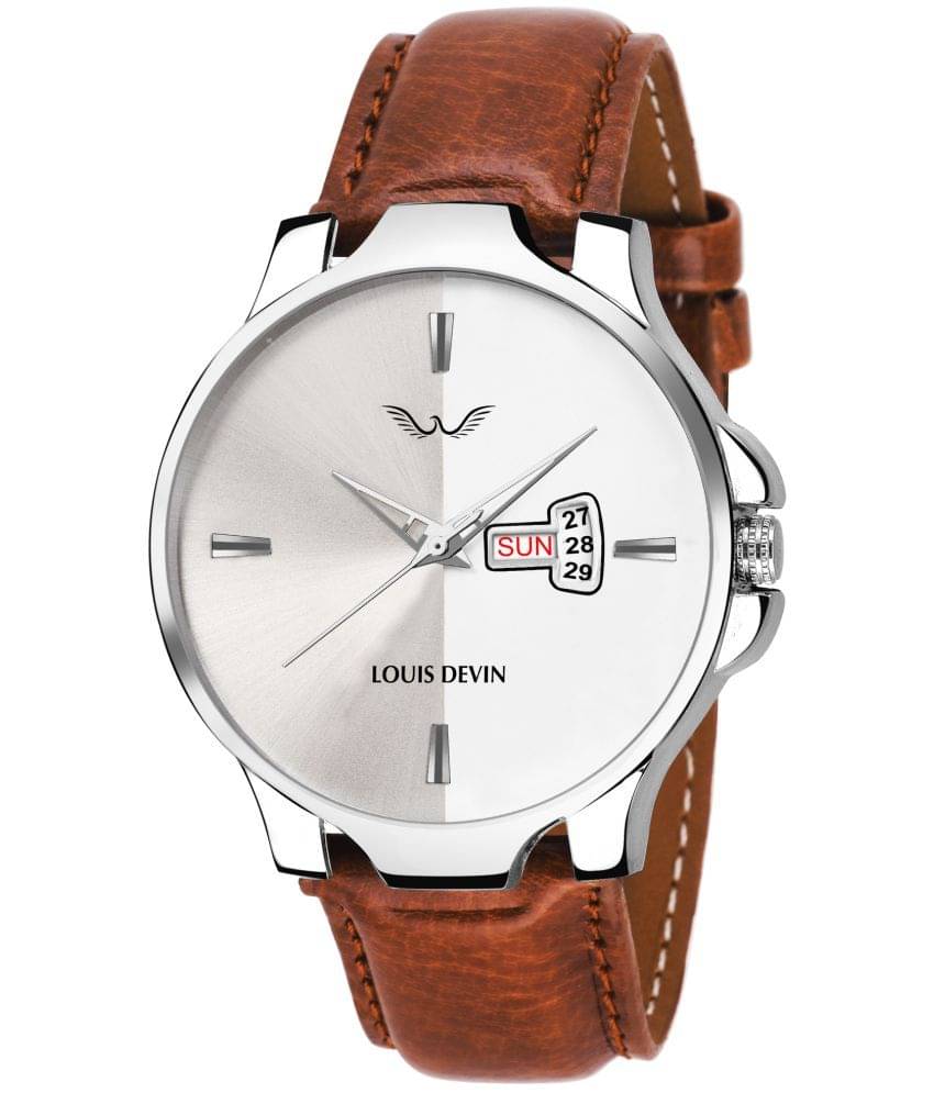     			LOUIS DEVIN - Tan Leather Analog Men's Watch