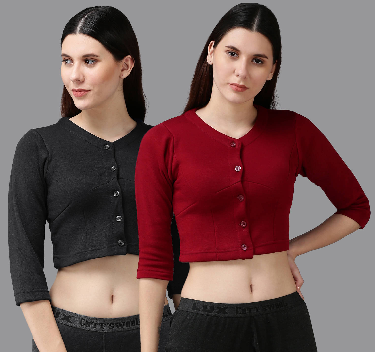     			Lux Cottswool Cotton Blend Thermal Tops - Multi Color Pack of 1