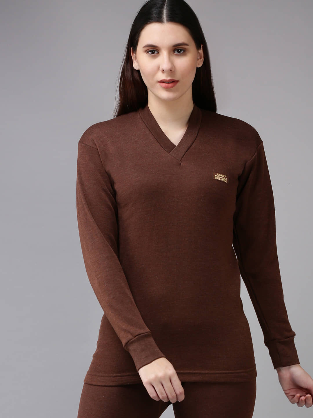 Lux Cottswool Cotton Blend Thermal Tops - Black Pack of 1