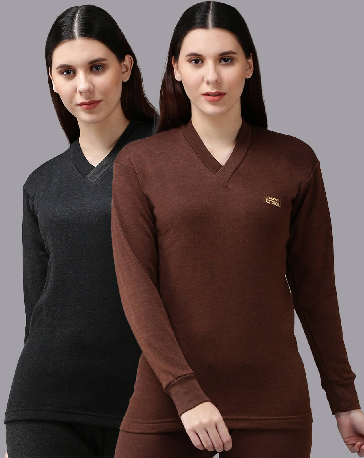     			Lux Cottswool Cotton Blend Thermal Tops - Multi Color Pack of 1