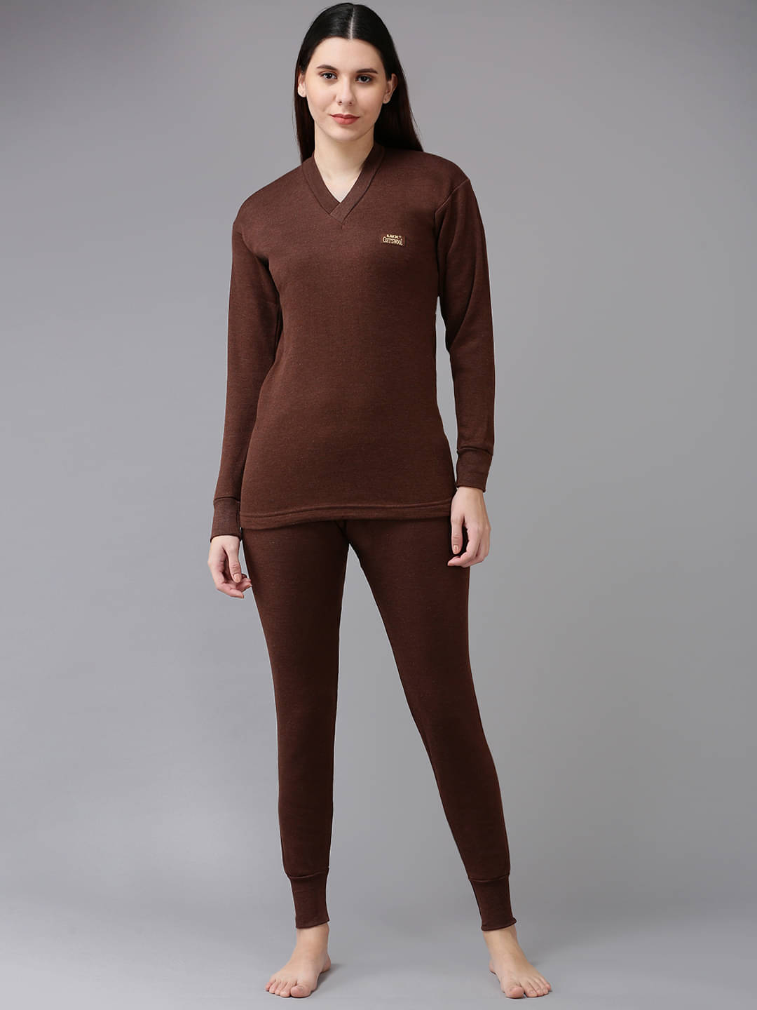 Lux Cottswool Cotton Blend Thermal Sets - Brown Pack of 1 Lux Cottswool Cotton Blend Thermal Sets - Brown Pack of 1