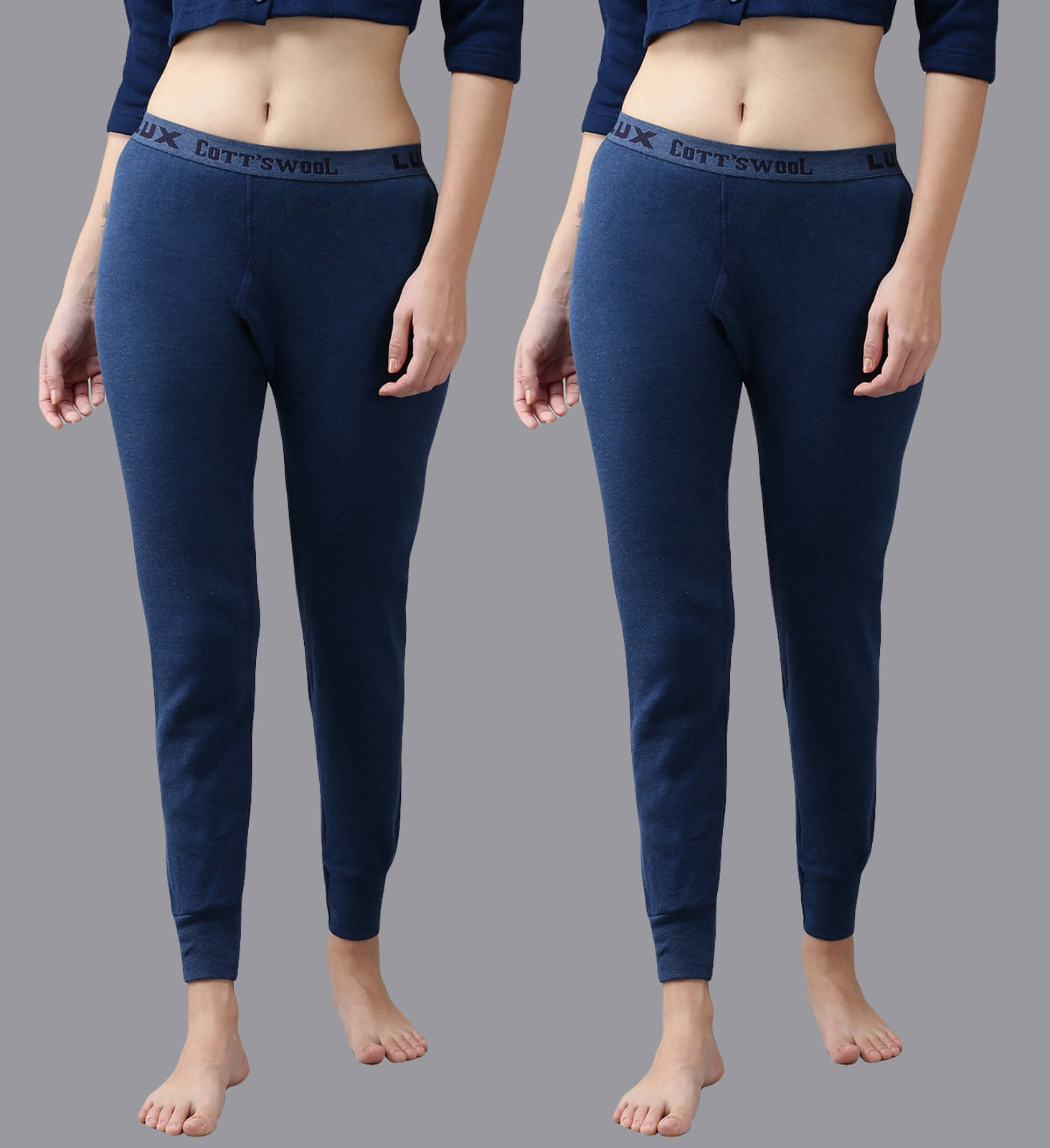 Lux Cottswool Cotton Blend Thermal Bottoms - Blue Pack of 1     			Lux Cottswool Cotton Blend Thermal Bottoms - Blue Pack of 1