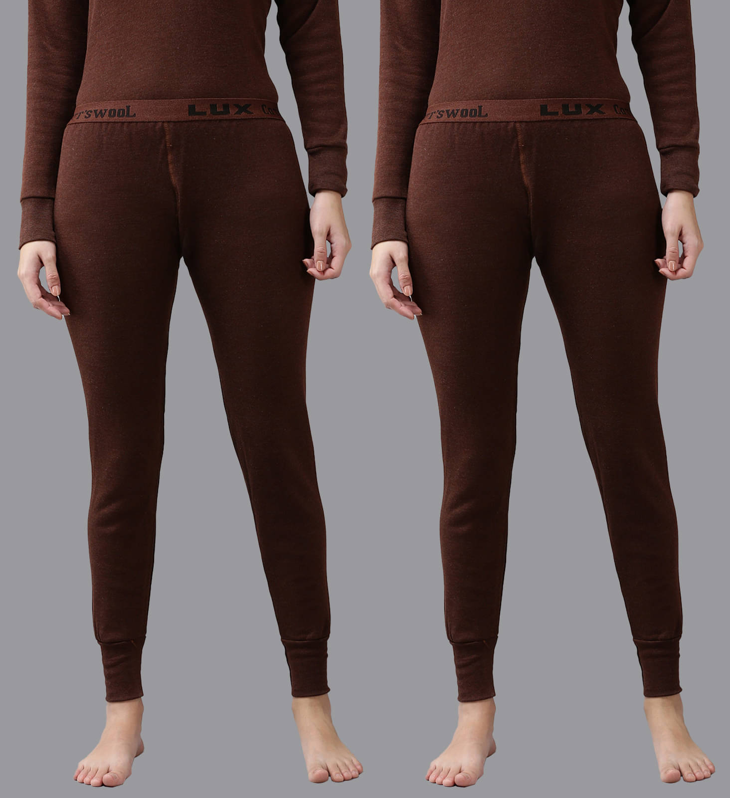 Lux Cottswool Cotton Blend Thermal Bottoms - Brown Pack of 1 Lux Cottswool Cotton Blend Thermal Bottoms - Brown Pack of 1