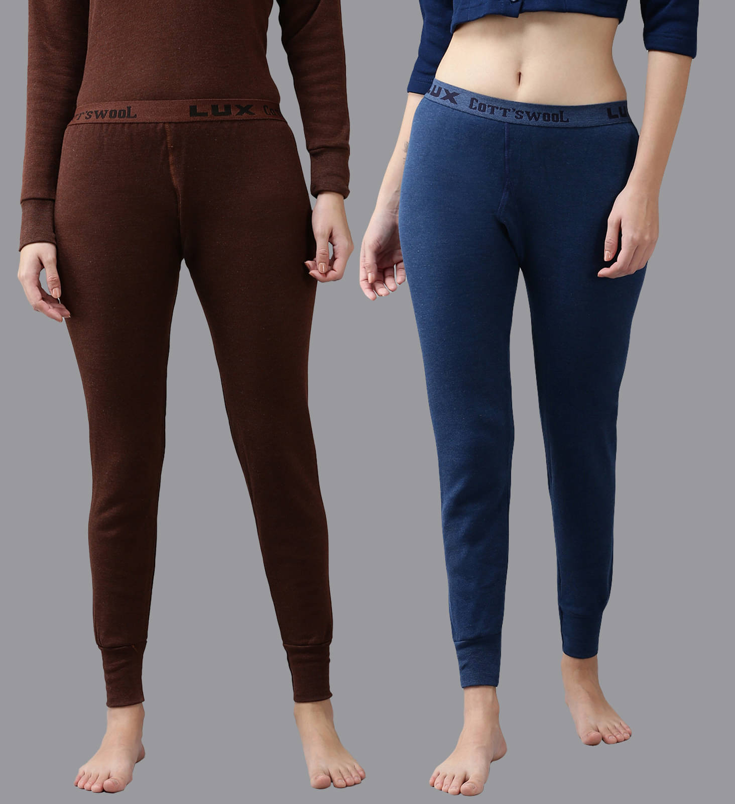 Lux Cottswool Cotton Blend Thermal Bottoms - Multi Color Pack of 1 Lux Cottswool Cotton Blend Thermal Bottoms - Multi Color Pack of 1