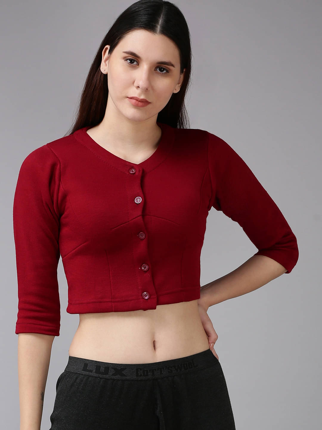 Lux Cottswool Cotton Thermal Tops - Maroon Pack of 1     			Lux Cottswool Cotton Thermal Tops - Maroon Pack of 1