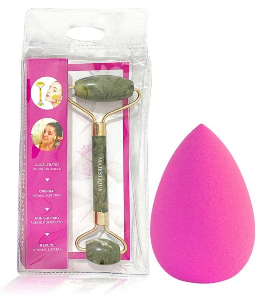 Majestique 2Pcs Beauty Blender And Facial Massager For Flawless Makeup & Skin Care - Color May Vary Majestique 2Pcs Beauty Blender And Facial Massager For Flawless Makeup & Skin Care - Color May Vary