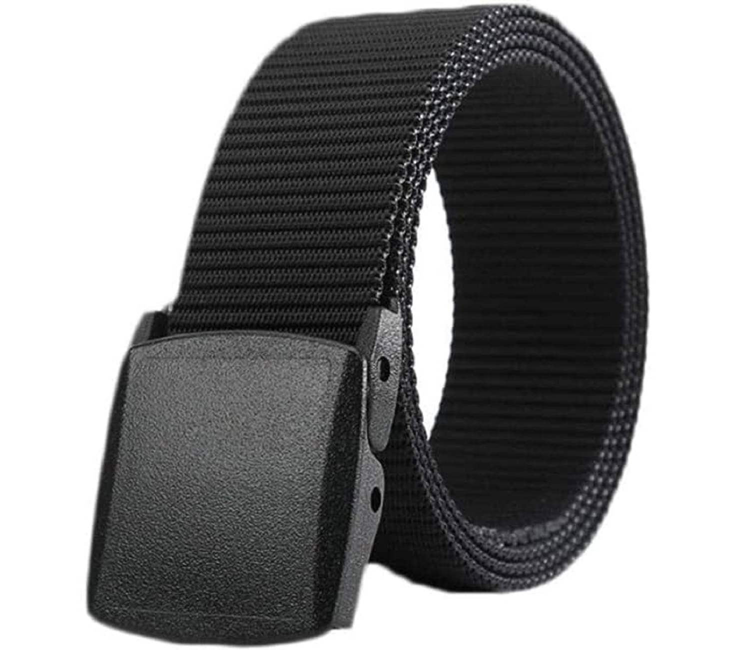    			Om Developers - Black Canvas Men's Casual Belt ( Pack of 1 )