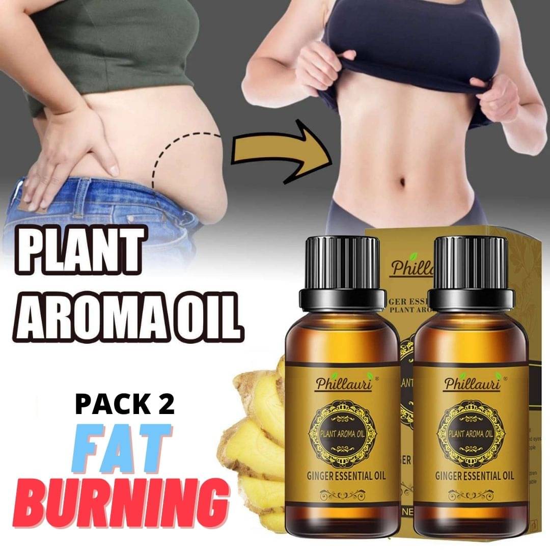 Phillauri Organics Ginger Essential oil For Belly Fat Men & Women Shaping & Firming Oil 60 mL Pack of 2 Phillauri Organics Ginger Essential oil For Belly Fat Men & Women Shaping & Firming Oil 60 mL Pack of 2