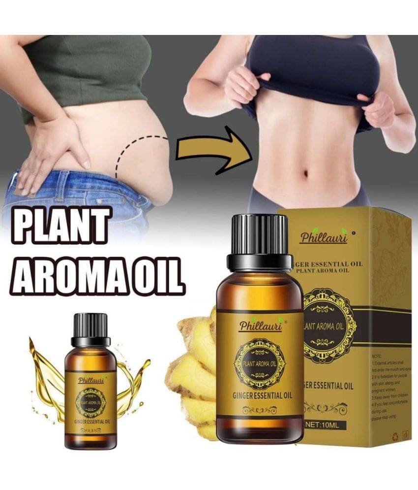     			Phillauri Organics Ginger Essential oil Belly Fat For Men & Women Shaping & Firming Oil 30 mL
