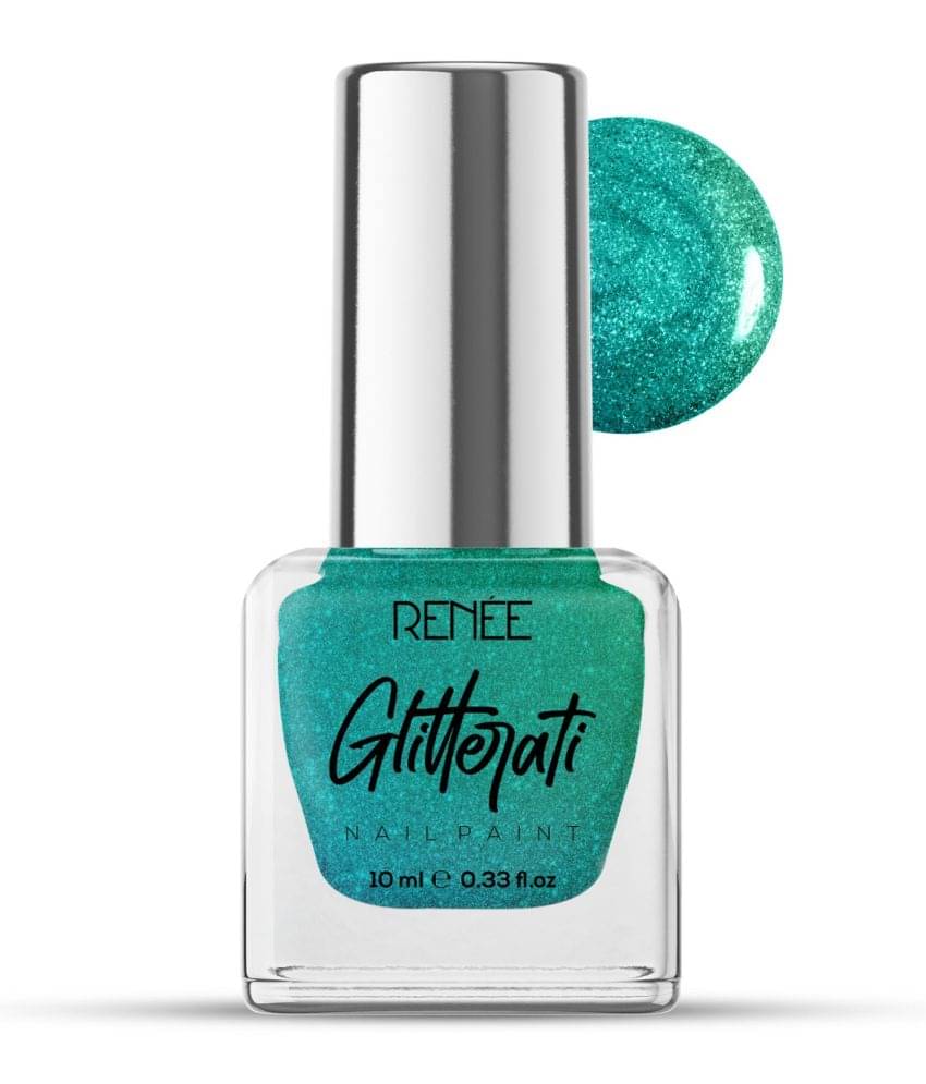     			RENEE Glitterati Nail Paint - Turquoise Hue 10ml