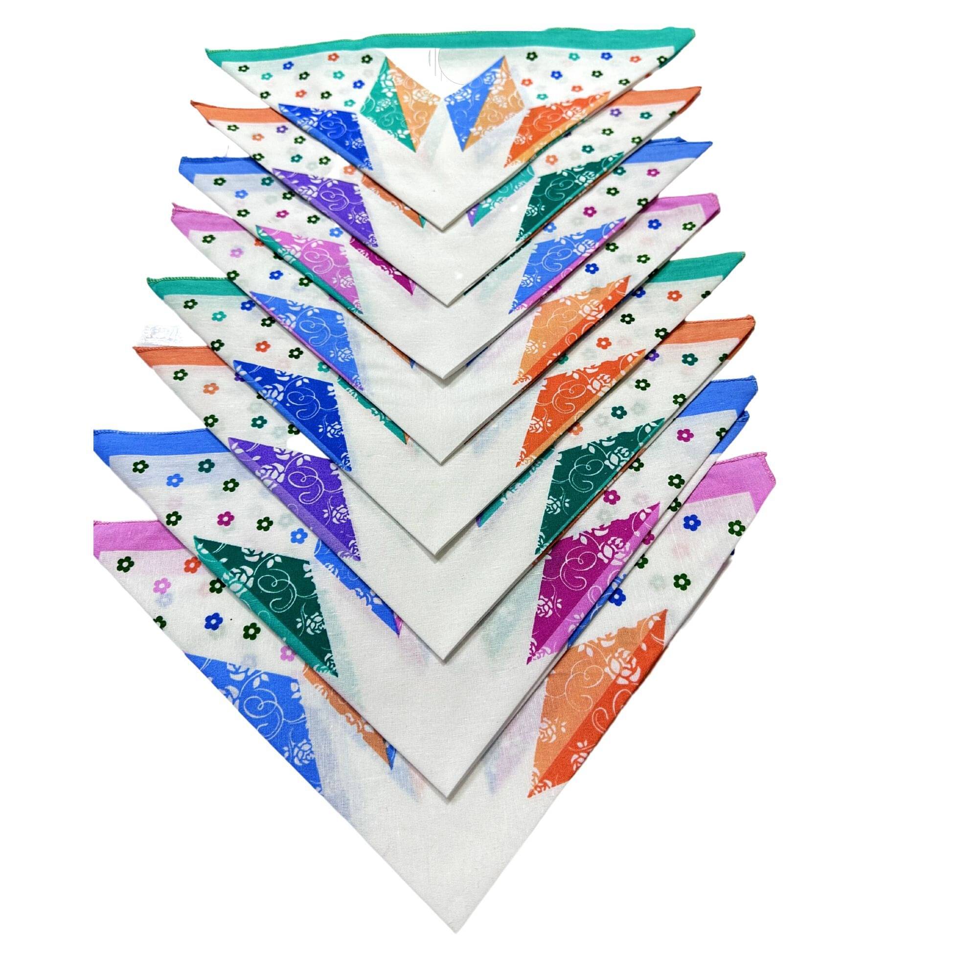 Royal Mart Premium Cotton Handkerchiefs – 13*13 Colorful Prints for Women/Girls (Pack of 09, Multicolor. Designs Will Vary as per Availability Royal Mart Premium Cotton Handkerchiefs – 13*13 Colorful Prints for Women/Girls (Pack of 09, Multicolor. Designs Will Vary as per Availability