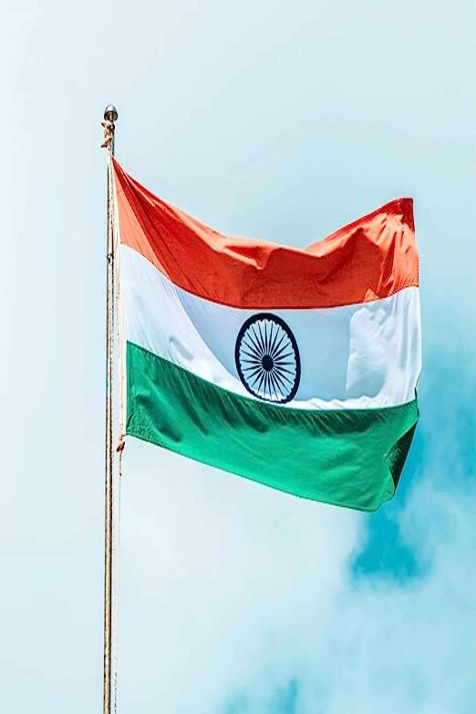     			SWATRIC Indian Flag Double Stitched Polyester Fabric Tiranga (91cm x 60cm)