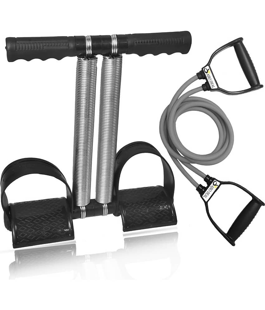 Toning Tube & Tummy Trimmer - Double Spring Waist Pull Reducer Home Gym Equipment, Abdominal Abs Triceps Exerciser (Multicolor) - Sports and Fitness Equipment | Buy online on ZillyBuy