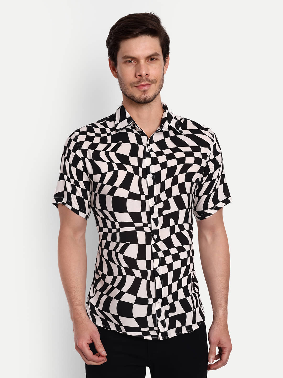TrendiVastra - Black Viscose Regular Fit Men's Casual Shirt ( Pack of 1 )