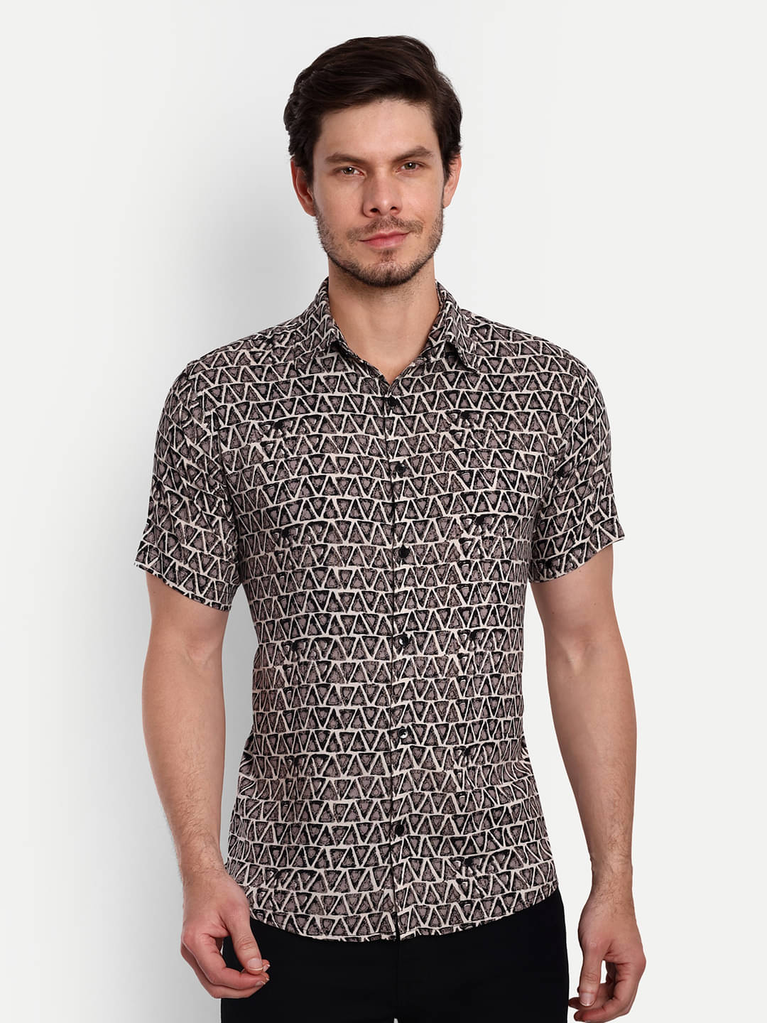 TrendiVastra - Black Viscose Regular Fit Men's Casual Shirt ( Pack of 1 ) TrendiVastra - Black Viscose Regular Fit Men's Casual Shirt ( Pack of 1 )