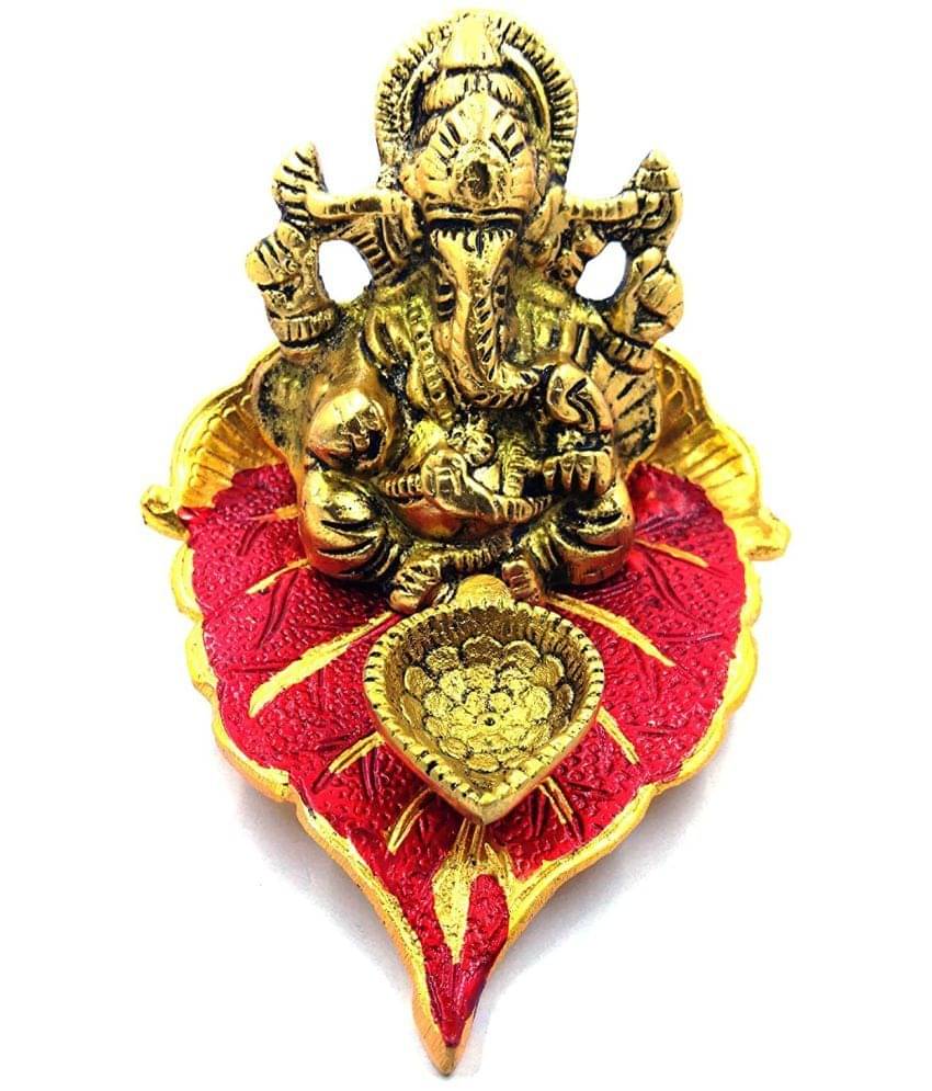     			VARKAUS - Patta Ganesh 12 cm ( Pack of 1 )
