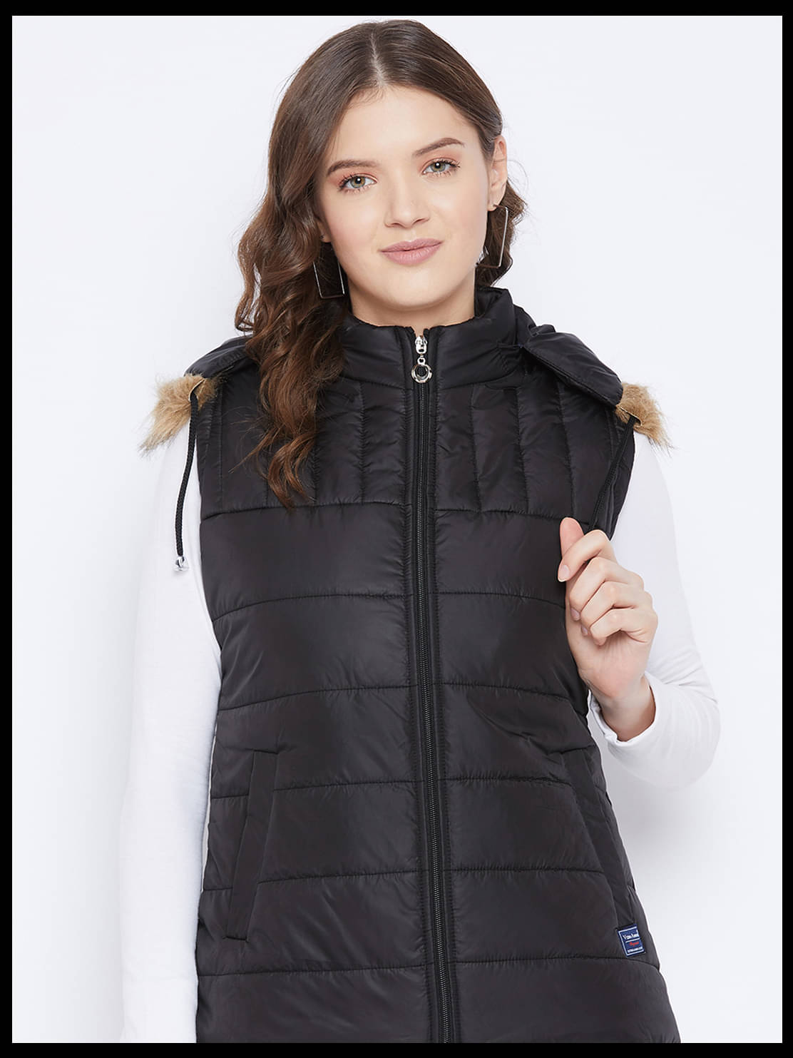     			VERO AMORE - Polyester Black Parka Jackets