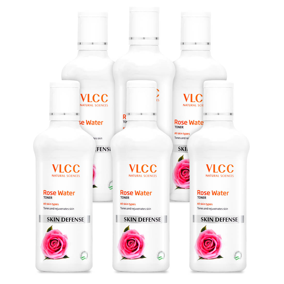     			Vlcc Rose Water Toner ,100Ml(Pack Of 6)