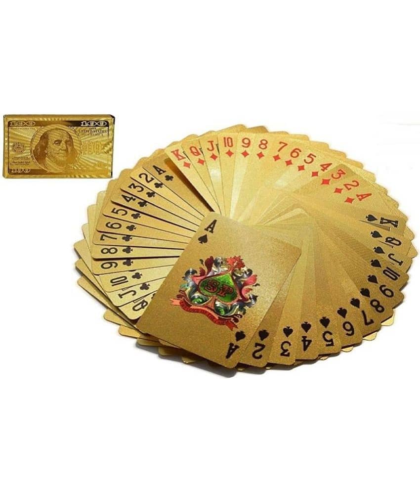 golden card PACK OF 2 PLAYING CARDS - Stationery | Buy online on ZillyBuy