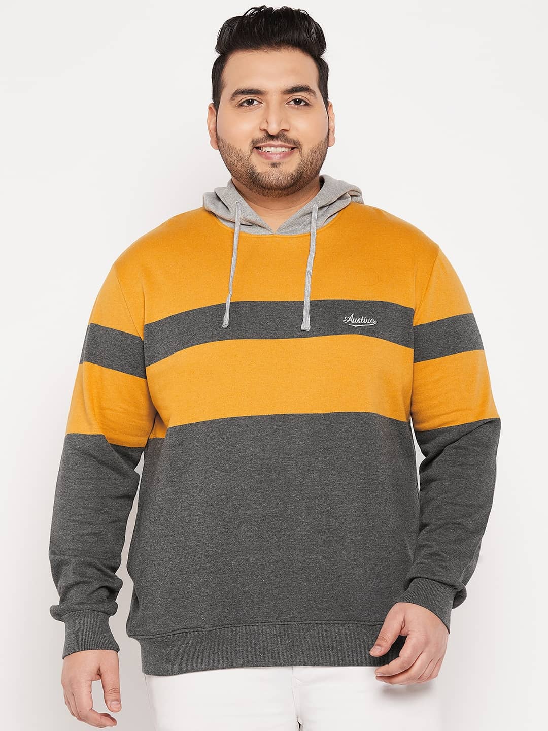 AUSTIVO - Multicolor Fleece Regular Fit Men's Sweatshirt ( Pack of 1 )