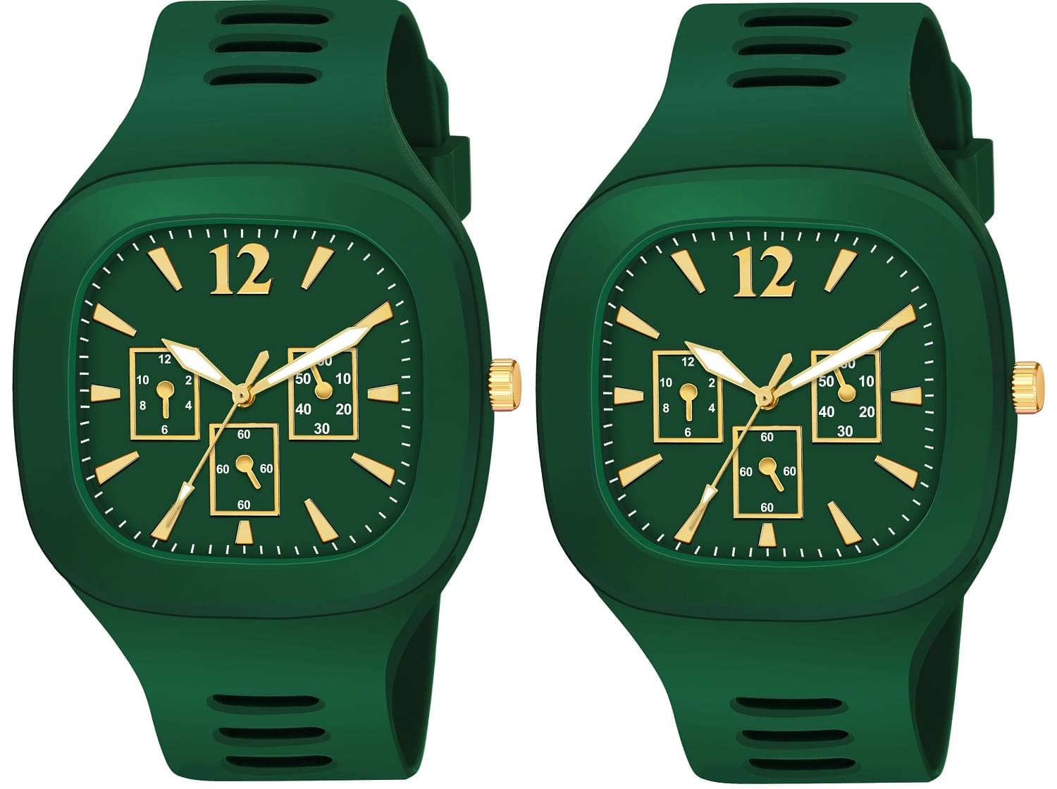     			Hala - Green Silicon Analog Men's Watch