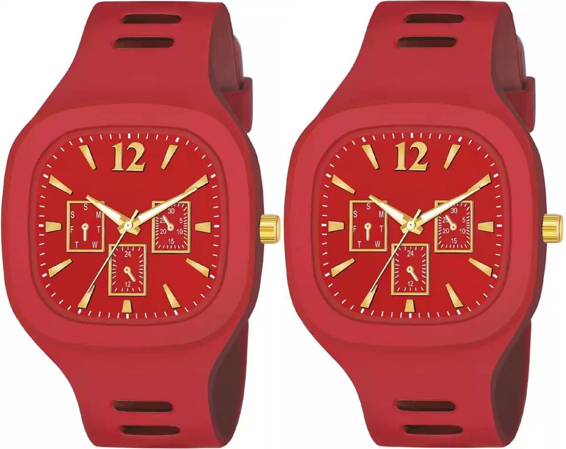     			Hala - Red Silicon Analog Men's Watch