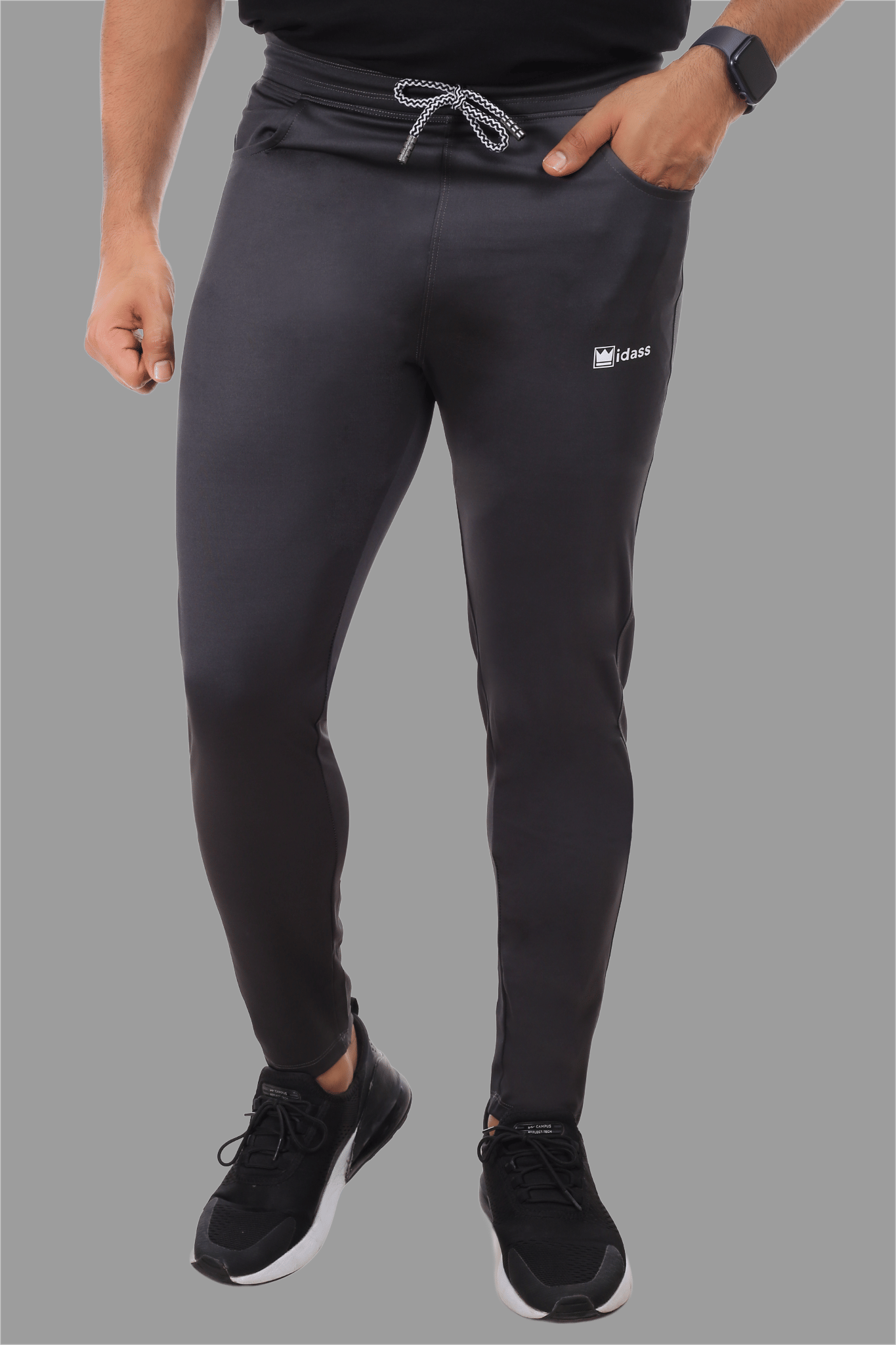 IDASS - Grey Lycra Men's Sports Trackpants ( Pack of 1 ) - Track Pants | Buy online on ZillyBuy