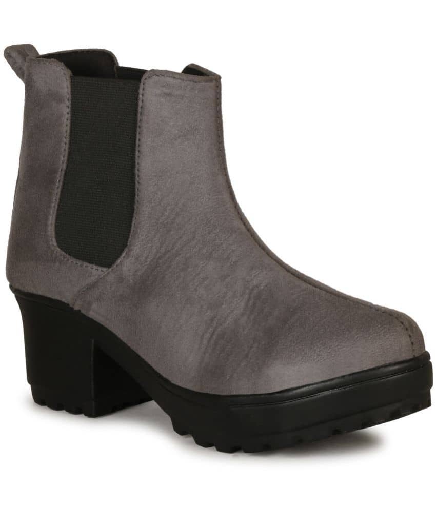 Ishransh - Gray Women's Ankle Length Boots