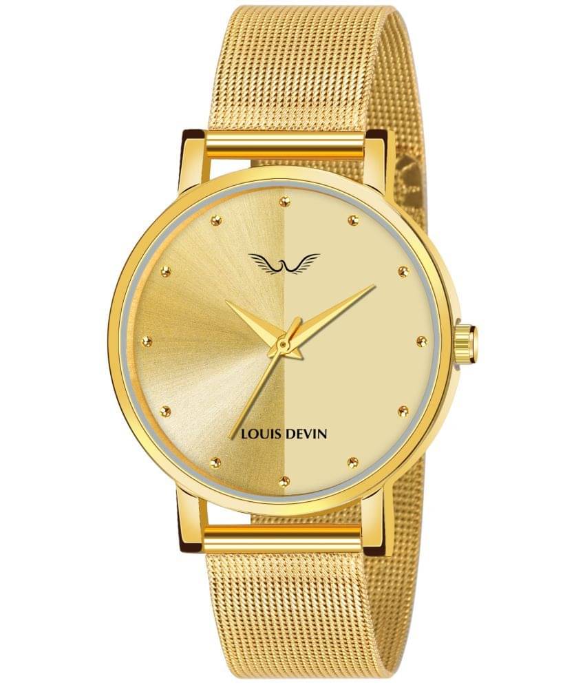     			LOUIS DEVIN - Gold Metal Analog Womens Watch