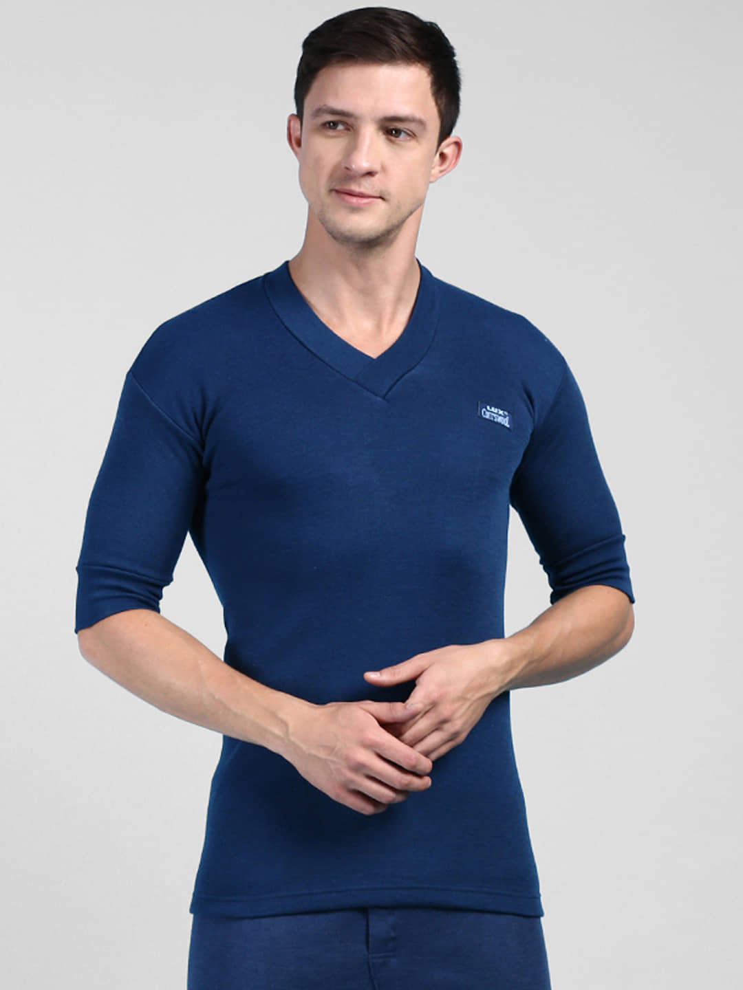 Lux Cottswool Pack of 1 Cotton Blend Thermal Tops For Men's ( Brown )