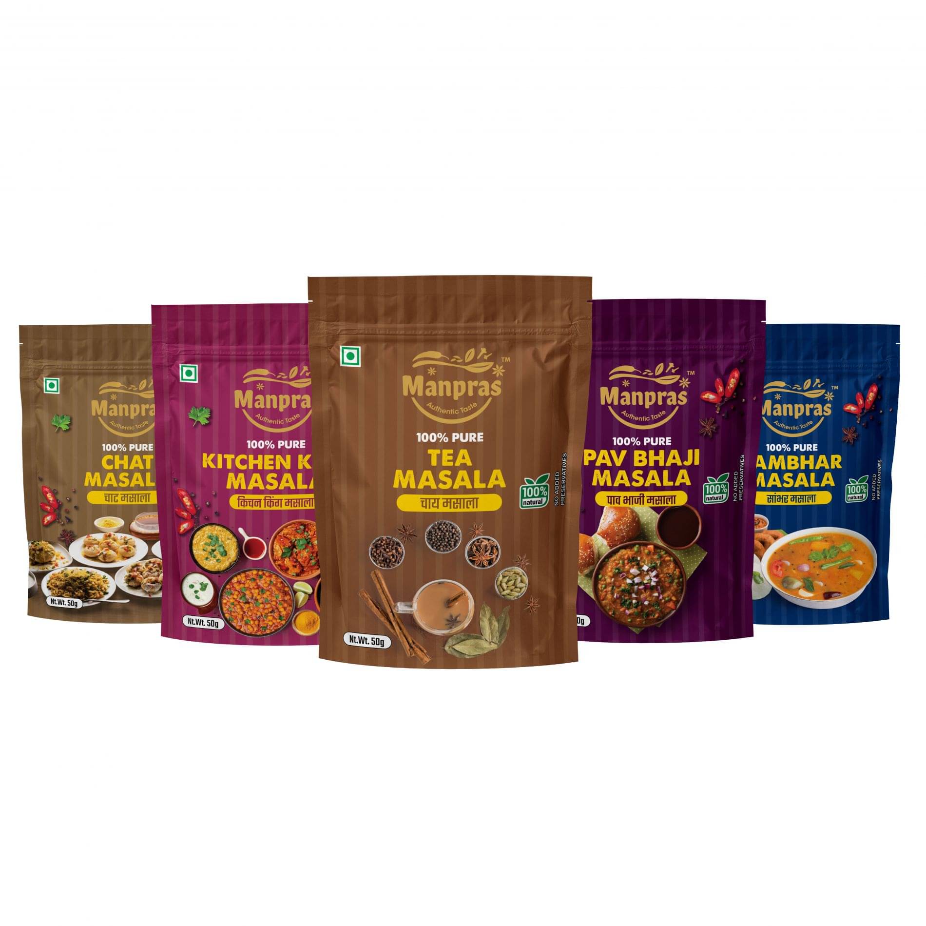 MANPRAS COMBO OF 5 Masala 50 gm MANPRAS COMBO OF 5 Masala 50 gm