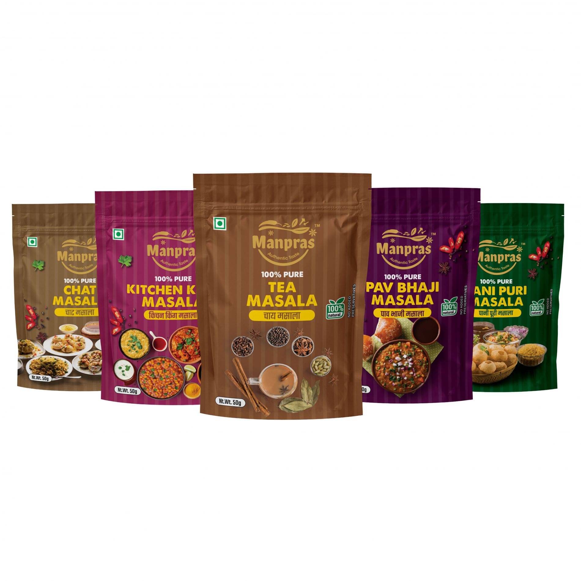 MANPRAS COMBO OF 5 Masala 50 gm MANPRAS COMBO OF 5 Masala 50 gm