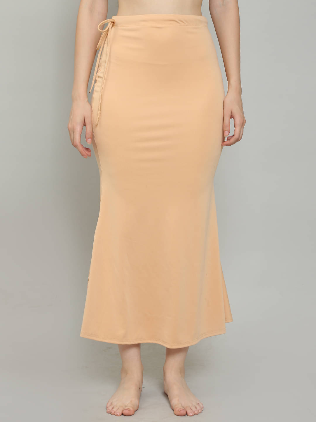     			MEGASKA Beige Lycra Petticoat - Single
