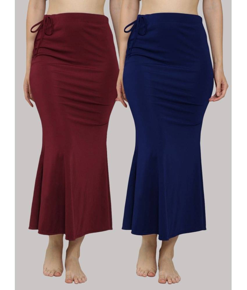 MEGASKA Multicoloured Lycra Petticoat - Pack of 2     			MEGASKA Multicoloured Lycra Petticoat - Pack of 2