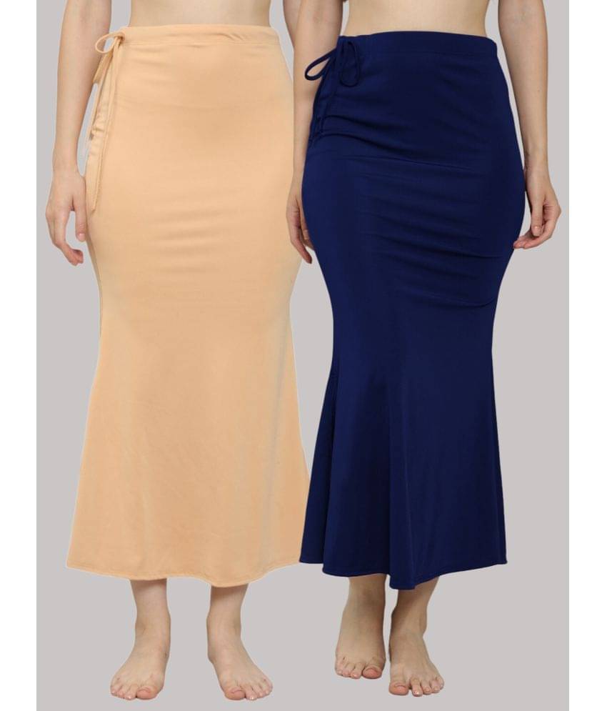 MEGASKA Multicoloured Lycra Petticoat - Pack of 2     			MEGASKA Multicoloured Lycra Petticoat - Pack of 2