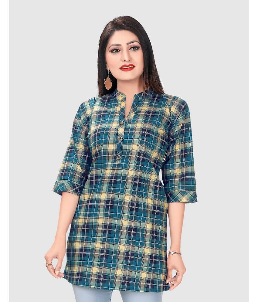 Cotton Blend Short Kurti For Women (Pack of 1) - Kurtis, Tunics | Buy online on ZillyBuy